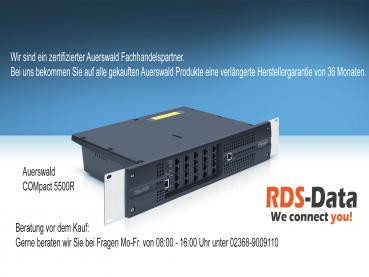 Auerswald COMpact 5500R VoIP IPTK-Anlage PBX (19"-Gehäuse) - 90336