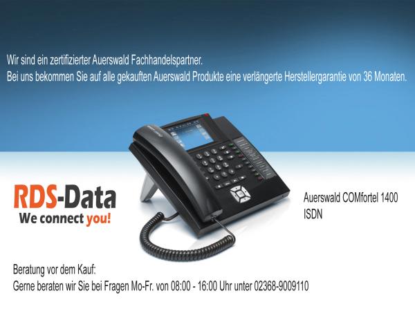 Auerswald COMfortel 1400 ISDN schwarz Systemtelefon - S0 - UP0 - 90069